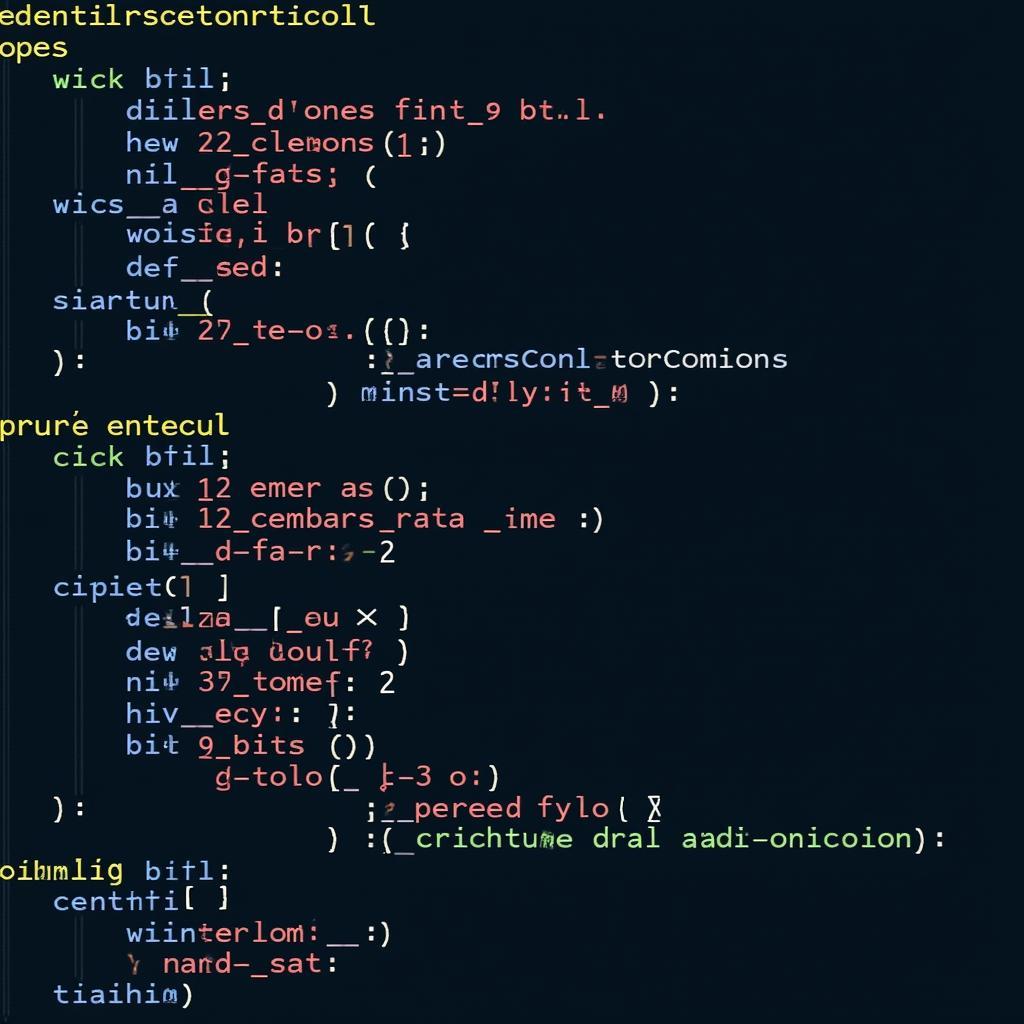 Example of Long Coding Byte and Bit Structure