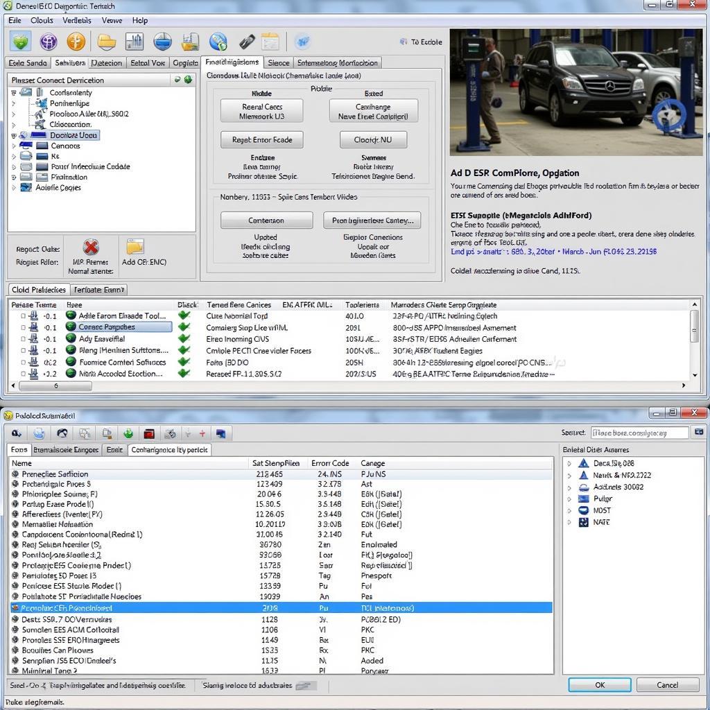 Mercedes Diagnostic Software Interface