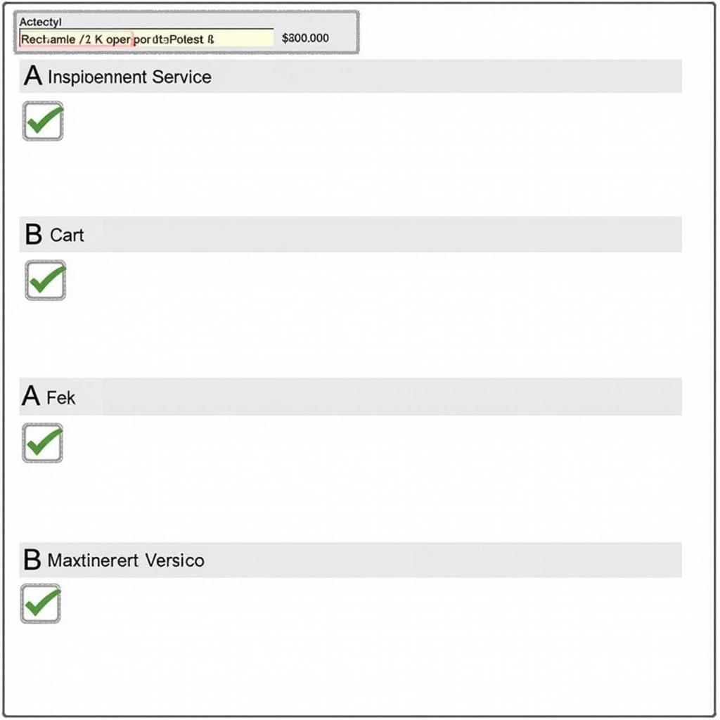 Mercedes C-Class Service Checklist