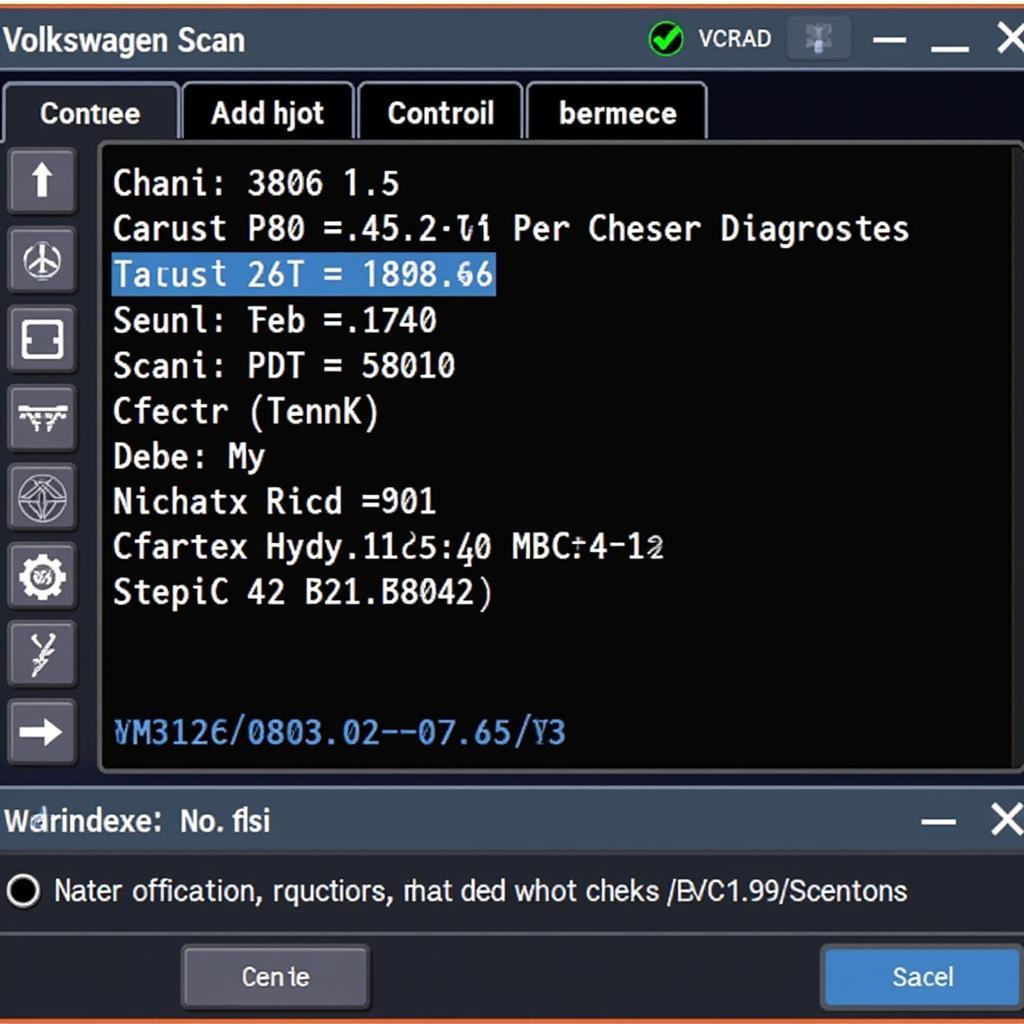 MK7 VCDS Software Diagnostic Scan in Progress