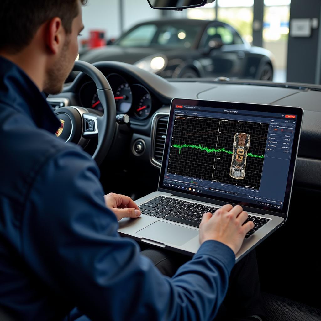 Porsche Diagnostic Software in Action