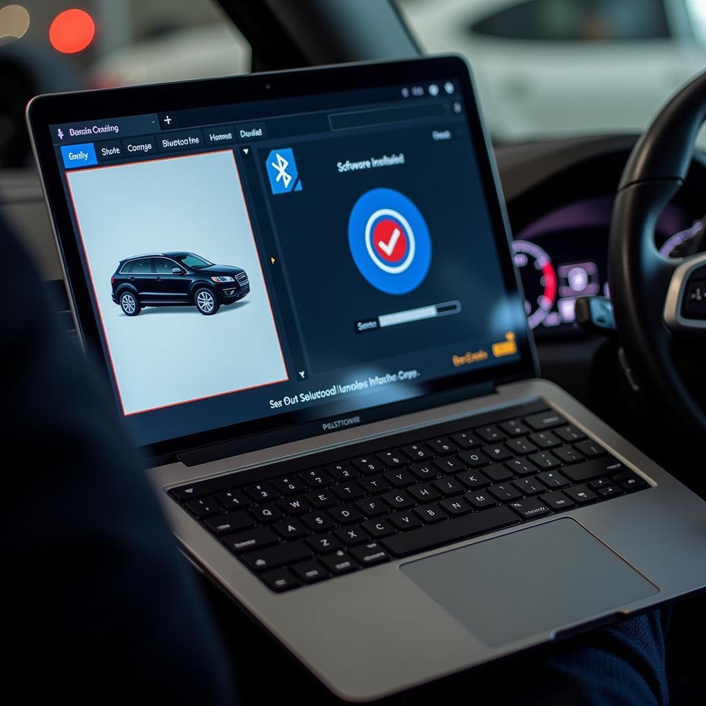 Remote Car Software Update via Technician's Laptop