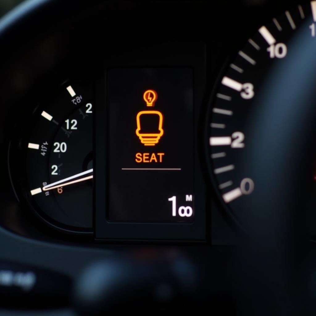 Seat Bulb Warning Light on Dashboard