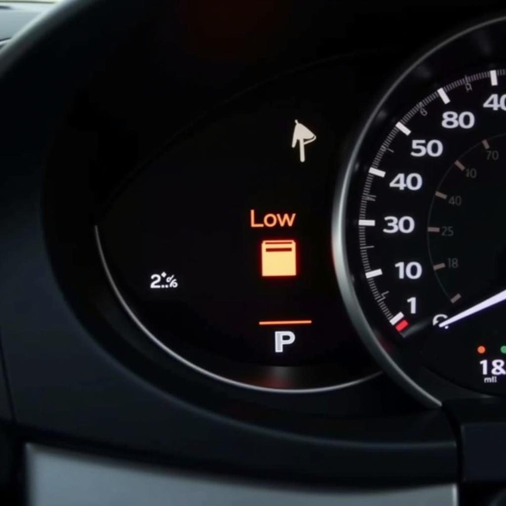 Smart Key Battery Low Warning Light on Car Dashboard