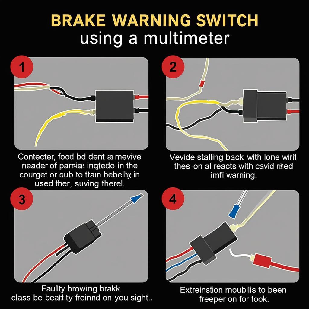 Testing a Brake Warning Switch with a Multimeter