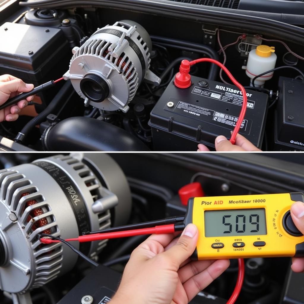 Testing Car Alternator with Multimeter