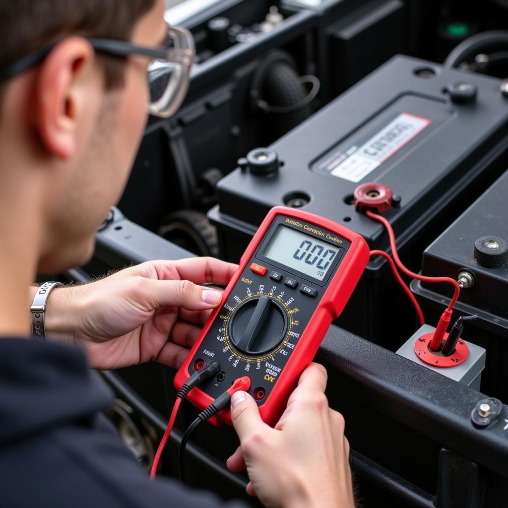 Testing a Car Battery with a Multimeter