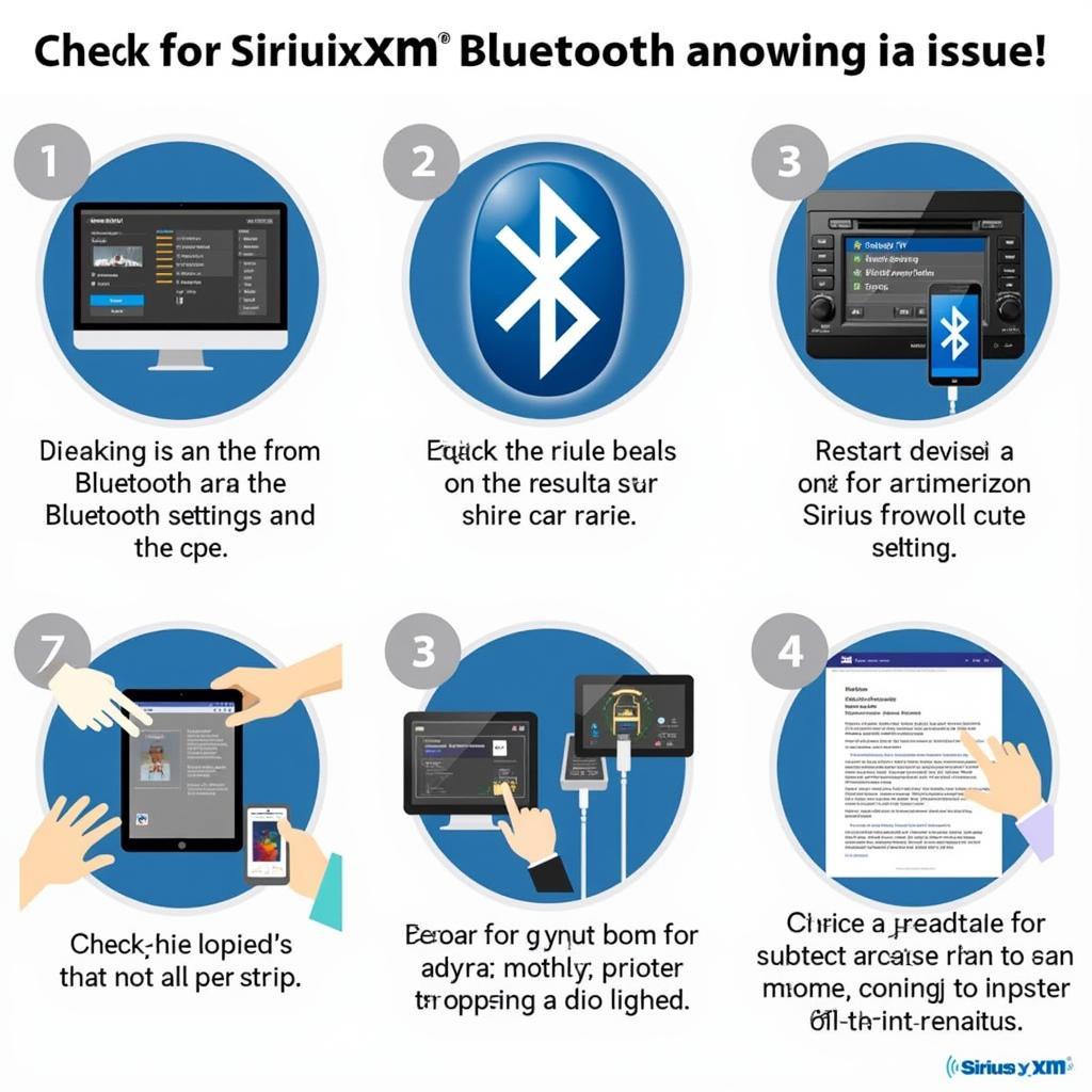 Troubleshooting SiriusXM Bluetooth Connection