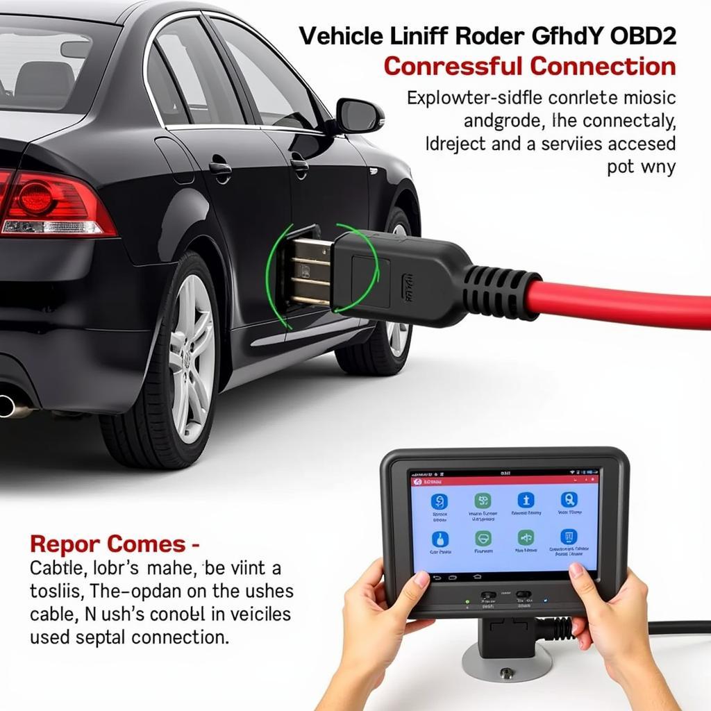 VCDS Cable Connected to OBD2 Port