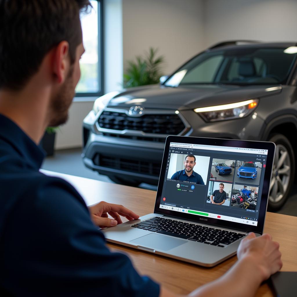 Technician Performing Remote Diagnostics with VCDS MK4