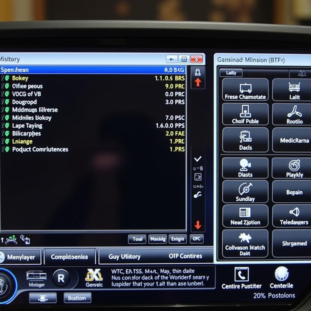 VCDS Software Interface on a VW Golf Mk7