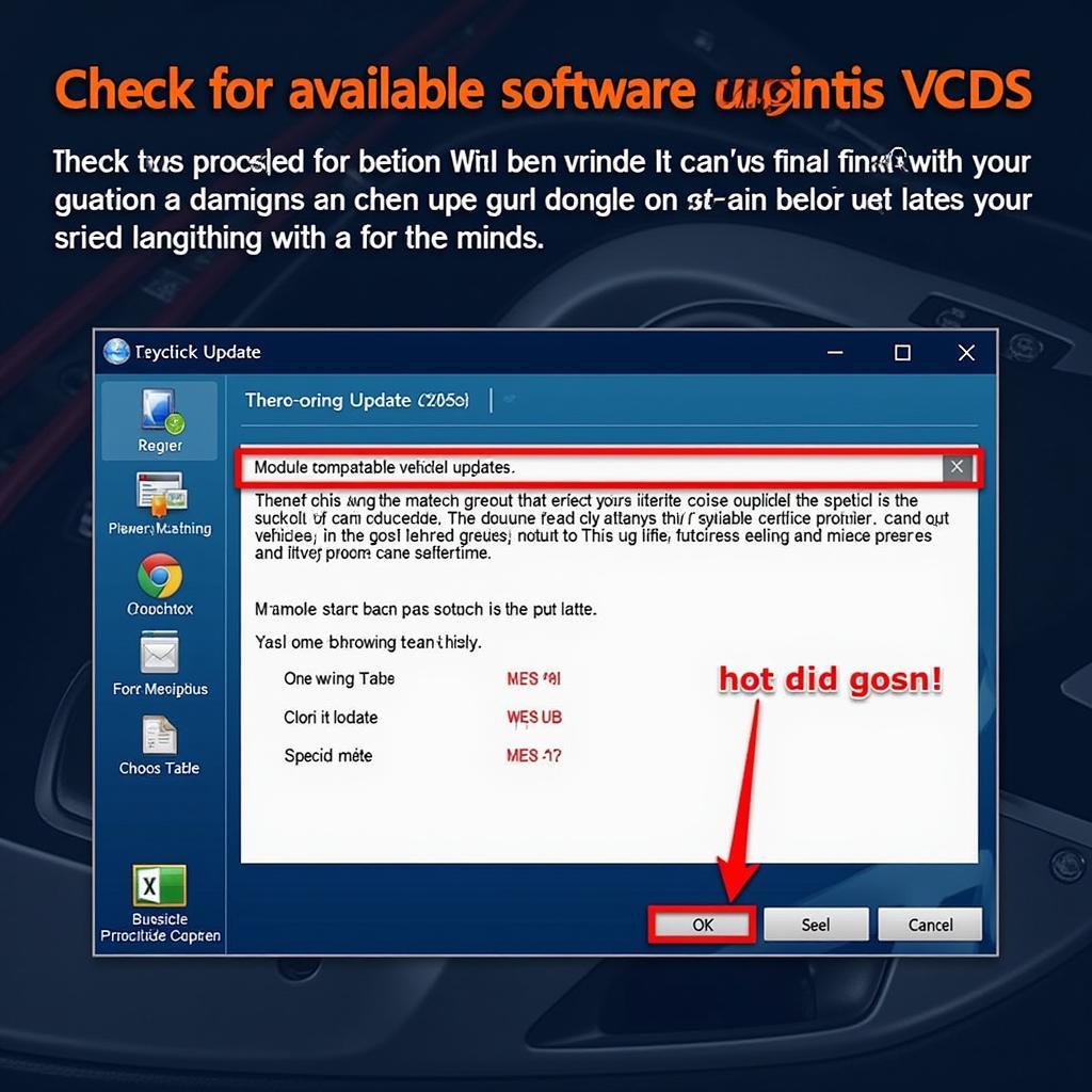 Checking for Software Updates with VCDS