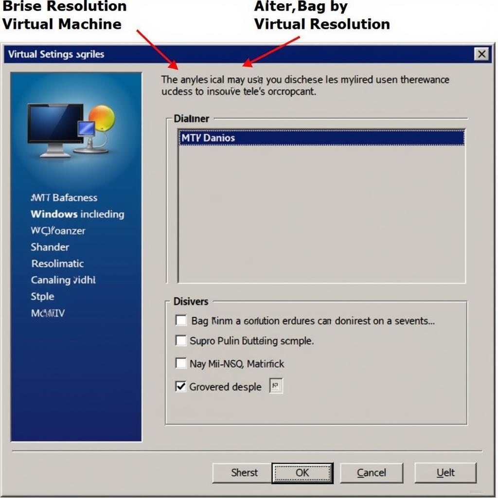 Virtual Machine Resolution Settings