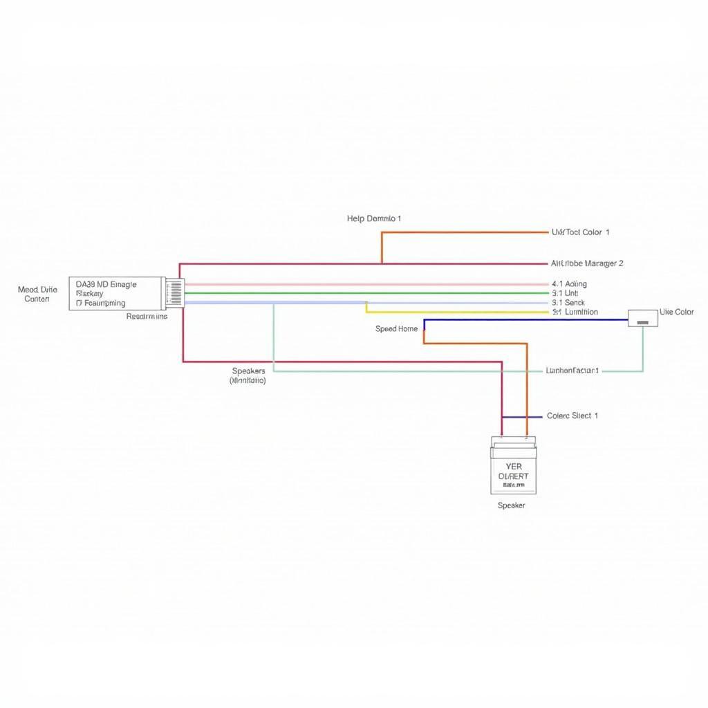 Example of a Volkswagen Car Radio Wiring Diagram