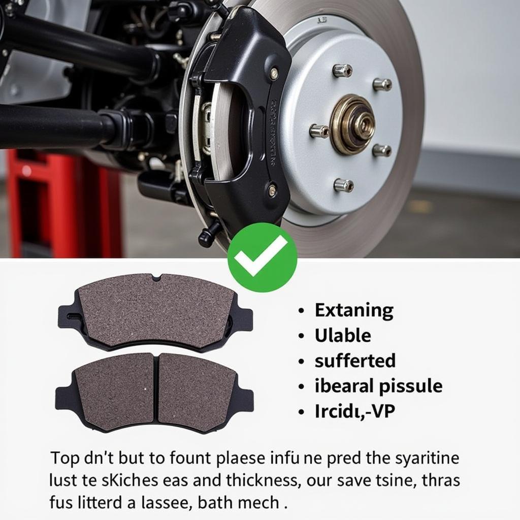 Inspecting VW Passat Brake Pads