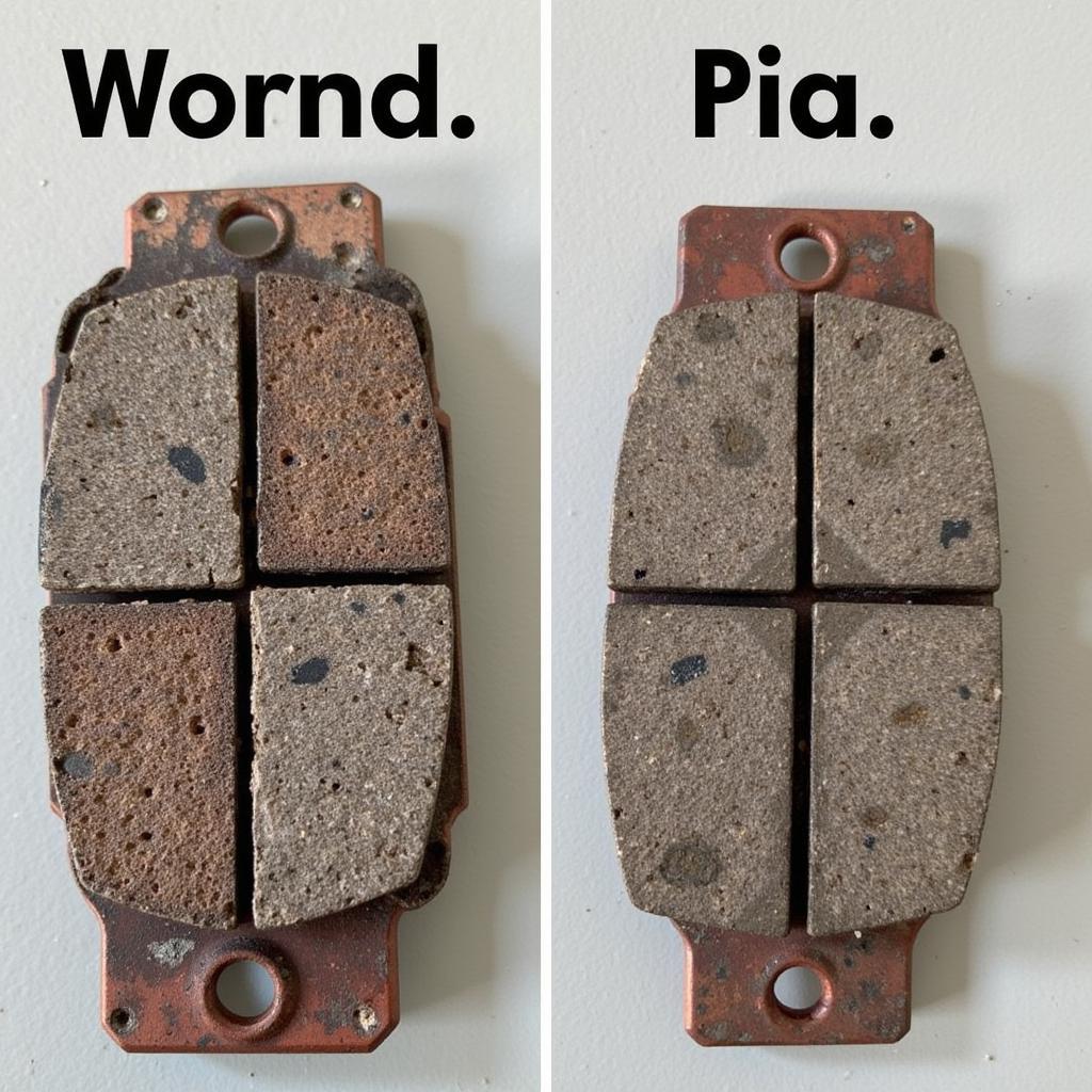 Worn Brake Pads vs. New Brake Pads