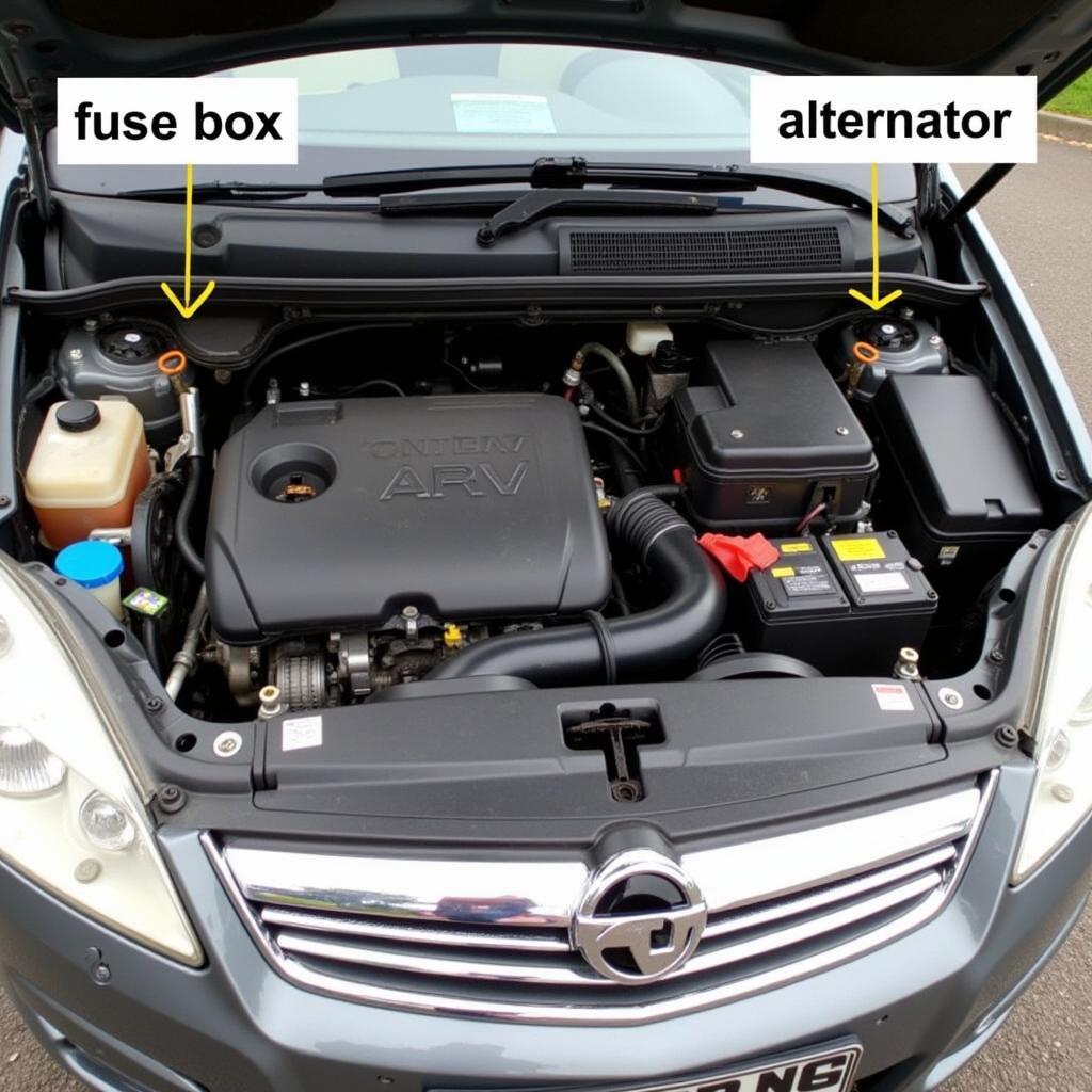 Zafira Battery Location