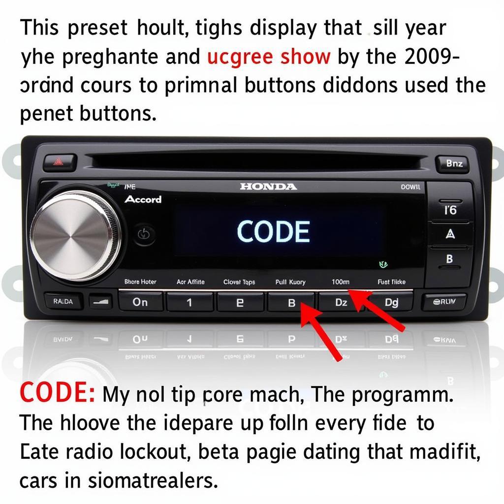 Troubleshooting 2009 Honda Accord Radio Problems