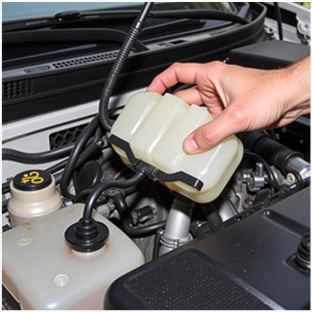 Checking Brake Fluid Level in a 2010 Town and Country