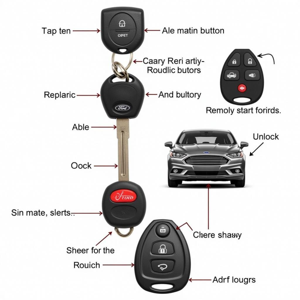 2017 Ford Fusion Key Fob Functions