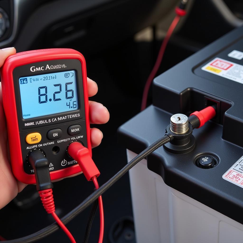 Testing the 2019 GMC Acadia Battery with a Multimeter