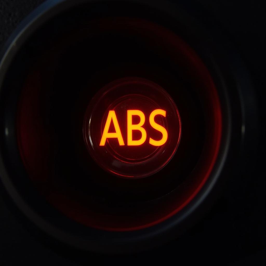 ABS Warning Light Close Up