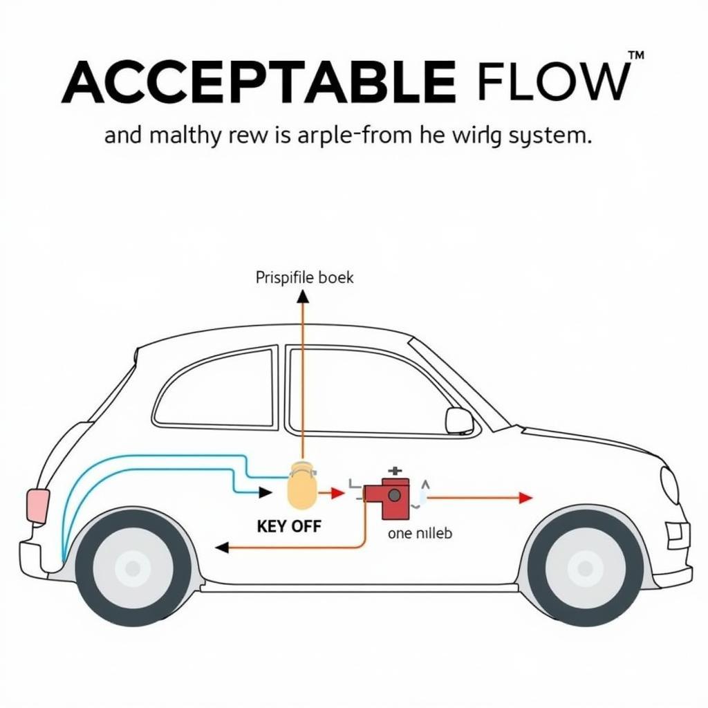 Diagram showing acceptable battery draw