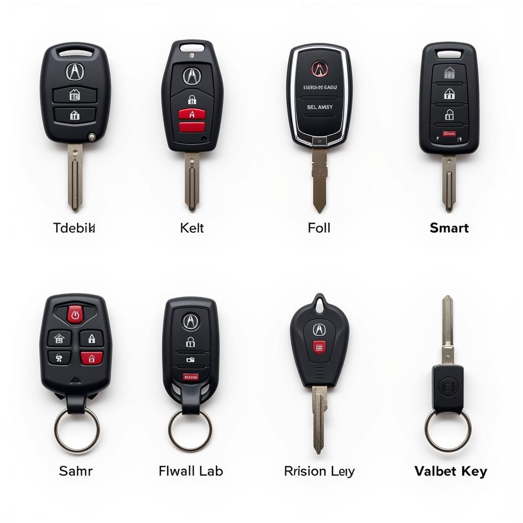 Different Types of Acura Key Fobs