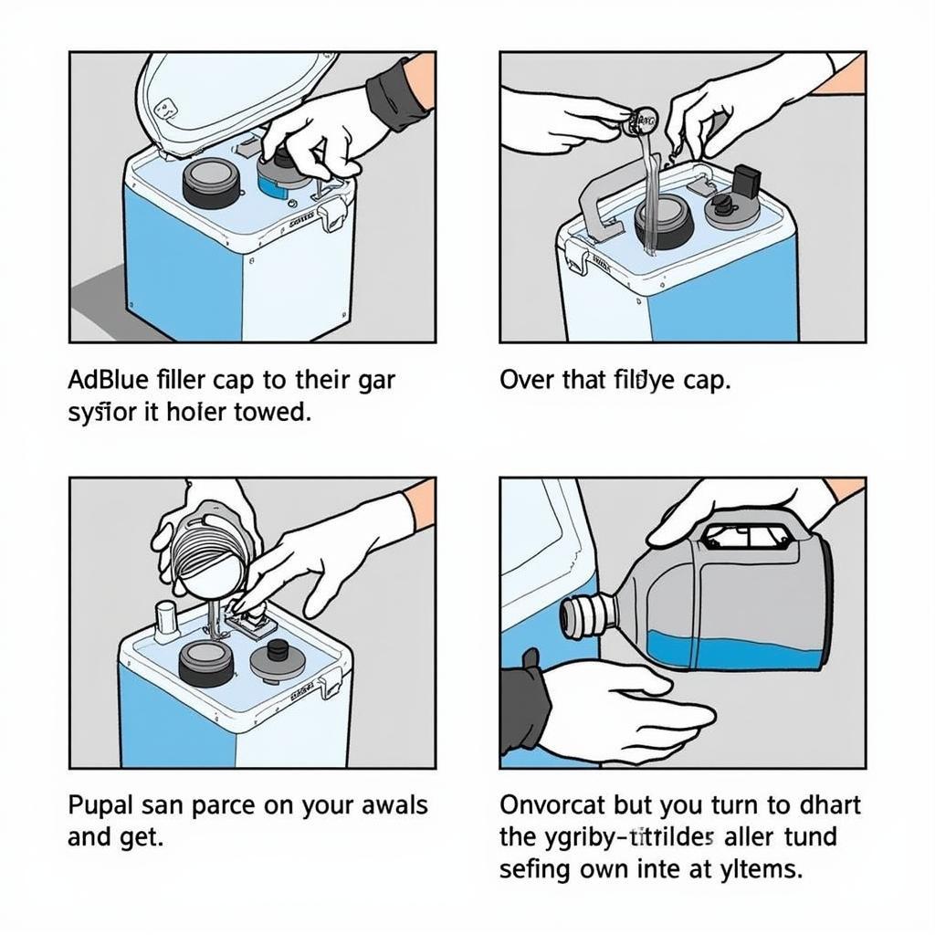 Refilling AdBlue in a Mercedes