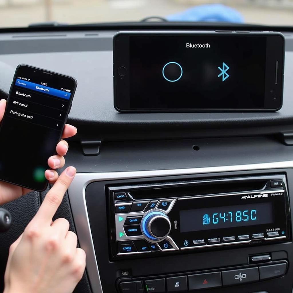 Connecting a Smartphone to an Alpine Car Radio via Bluetooth