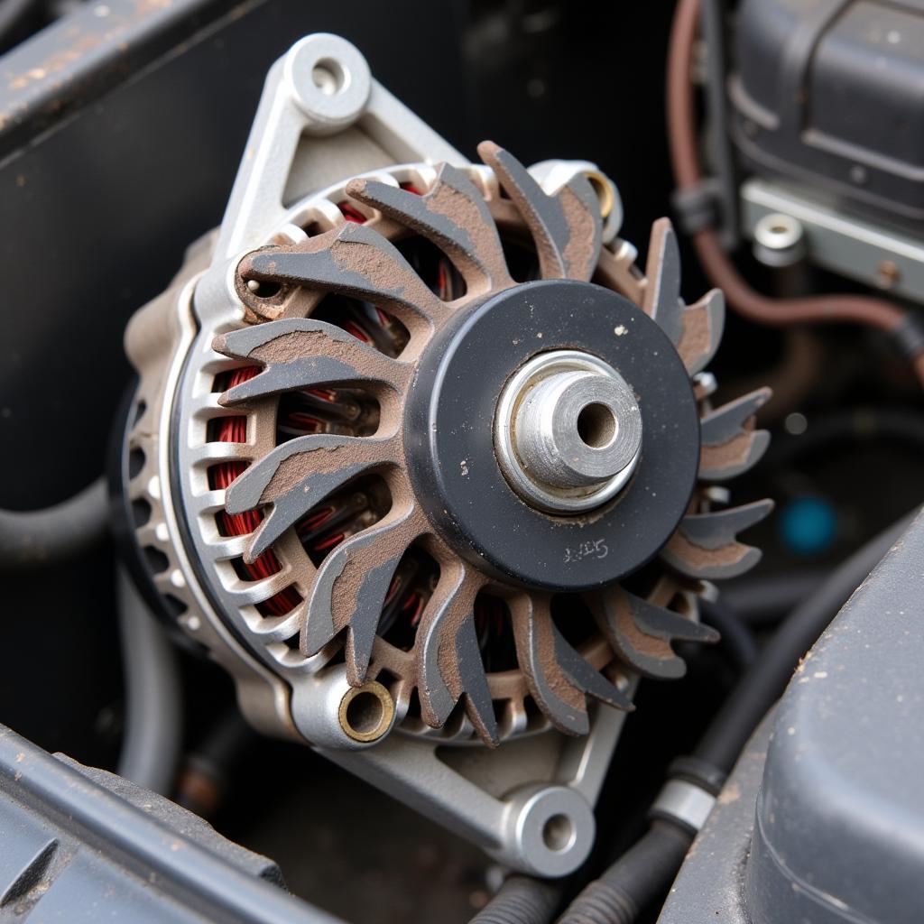 Inspecting a Car Alternator