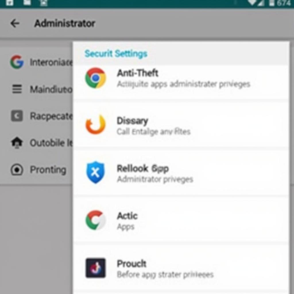 Managing Android Device Administrator Settings