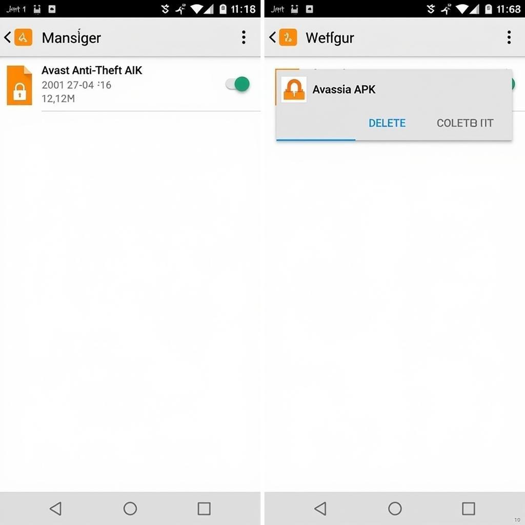 Uninstalling Avast Anti-theft using File Manager