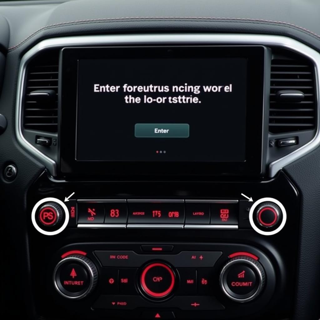 Entering Anti-Theft Radio Code