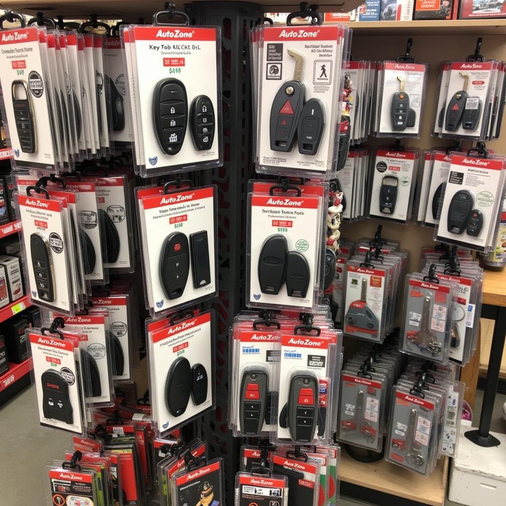 AutoZone Key Fob Selection