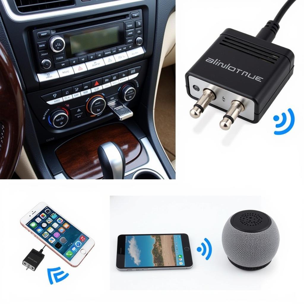 Using AUX Cable and Bluetooth Receiver for Car Audio