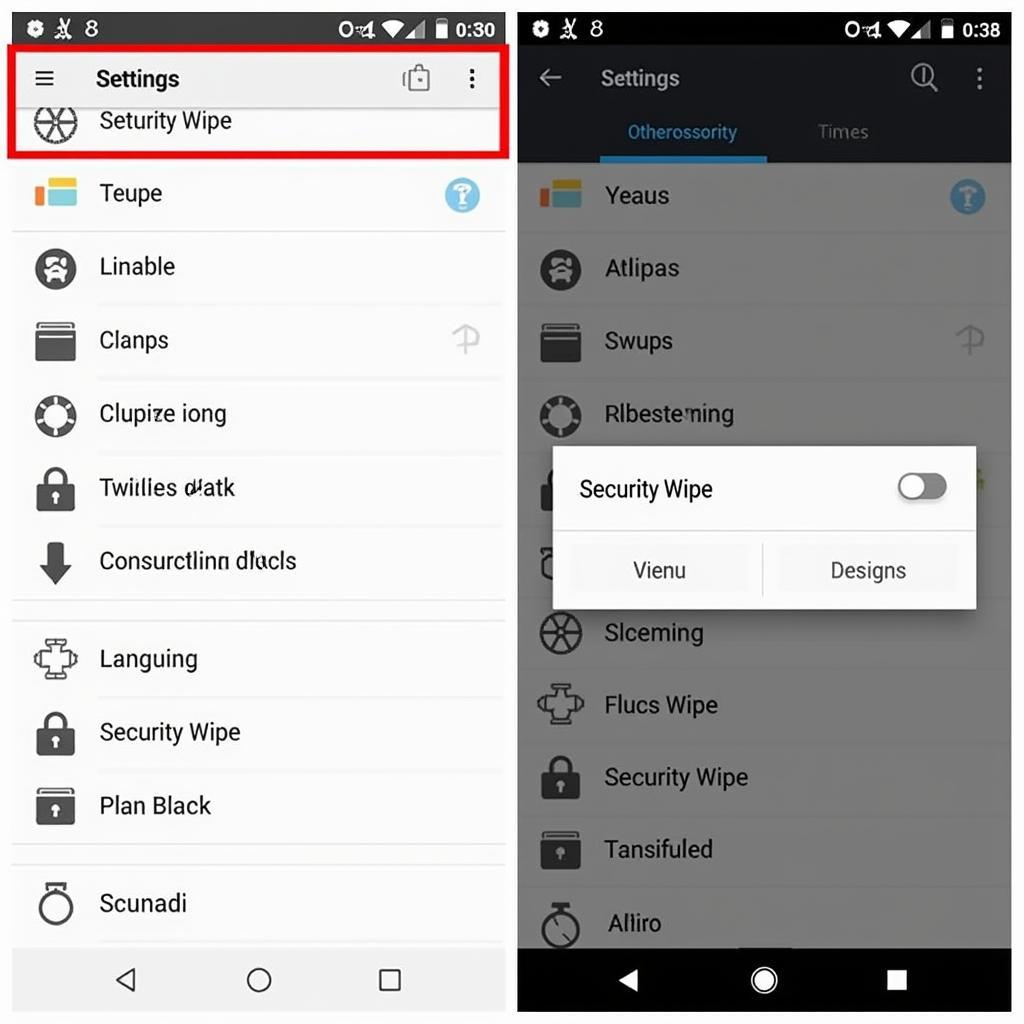 Blackberry Q10 Security Wipe Menu Navigation