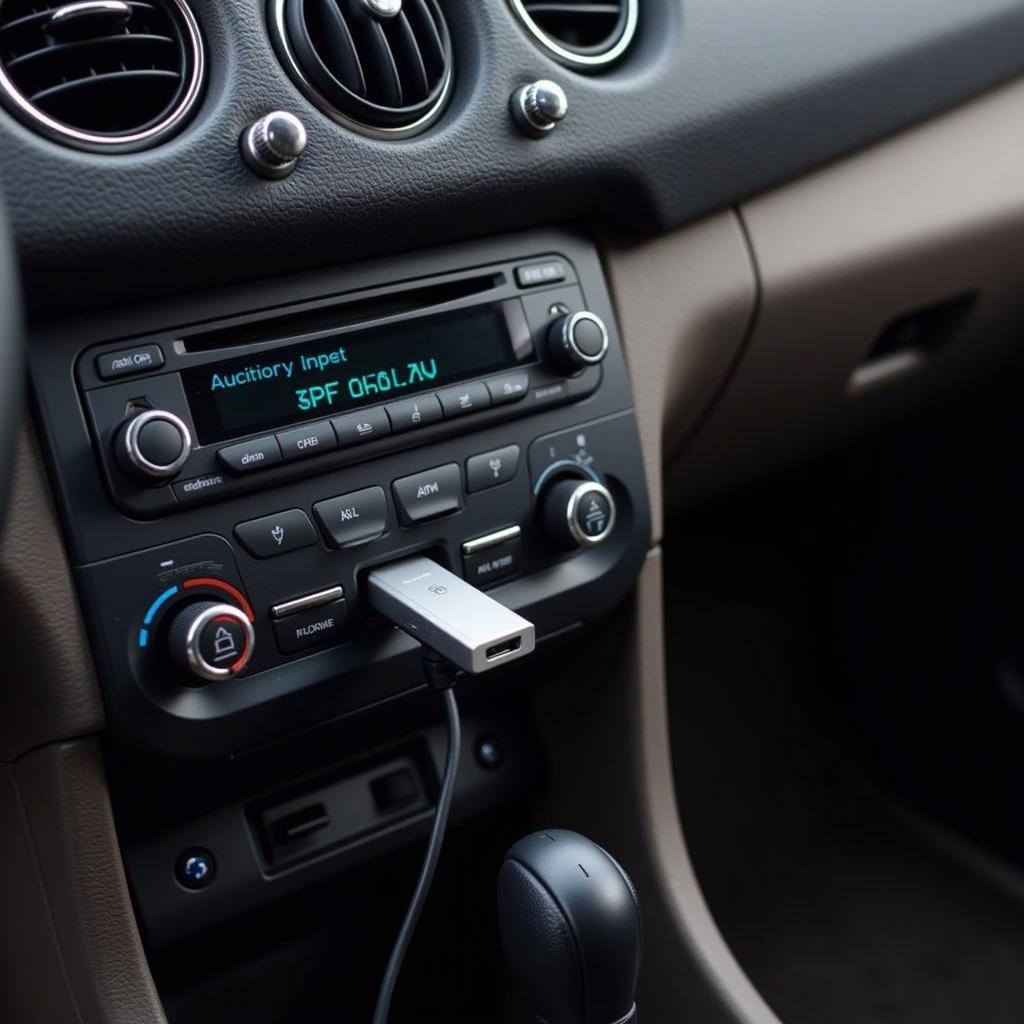 Bluetooth Adapter Connected to Car Radio