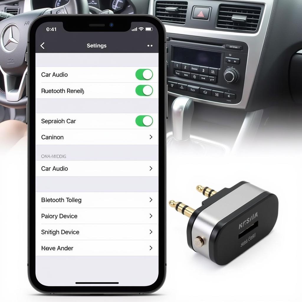 Bluetooth Car Adapter Setup with Smartphone