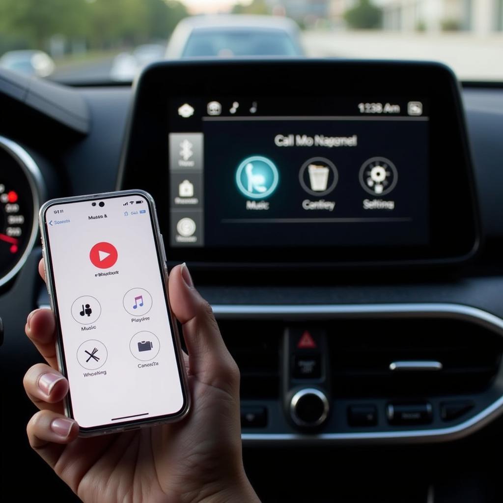 Connecting a Smartphone to a Car Radio via Bluetooth App