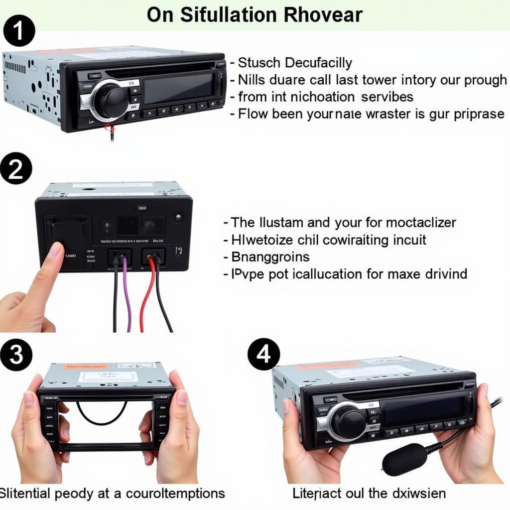 Bluetooth Car Radio with Microphone Installation Guide