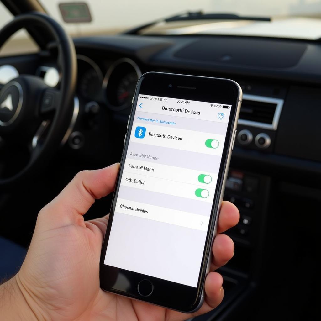 Pairing a Smartphone with a Bluetooth Car Radio