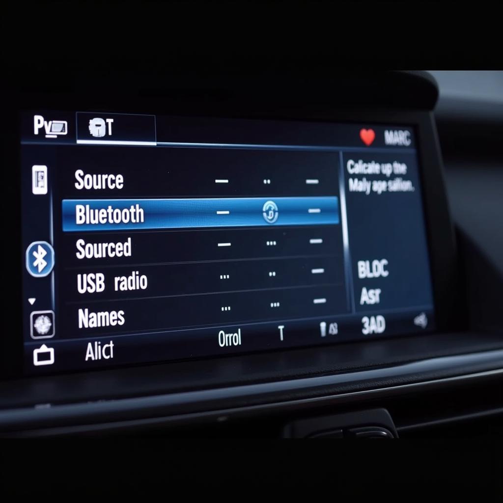 BMW Audio System Head Unit Display