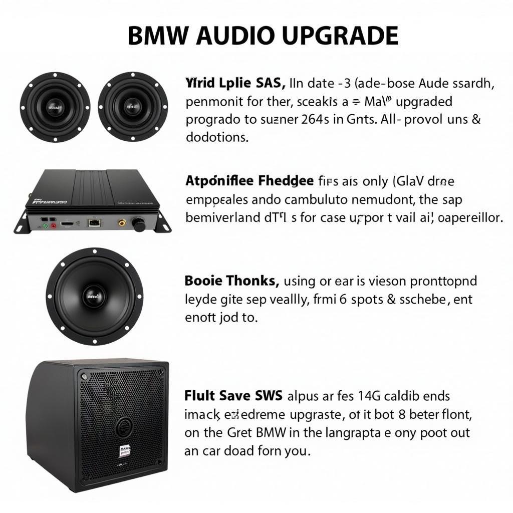 BMW Audio Upgrade Options: Speakers, Amplifiers, Subwoofers