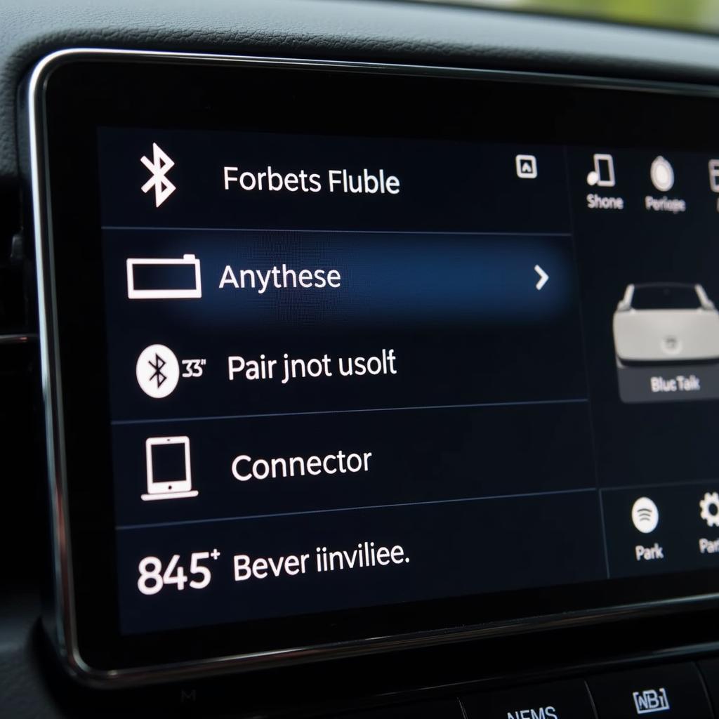 BMW iDrive Bluetooth Menu Navigation