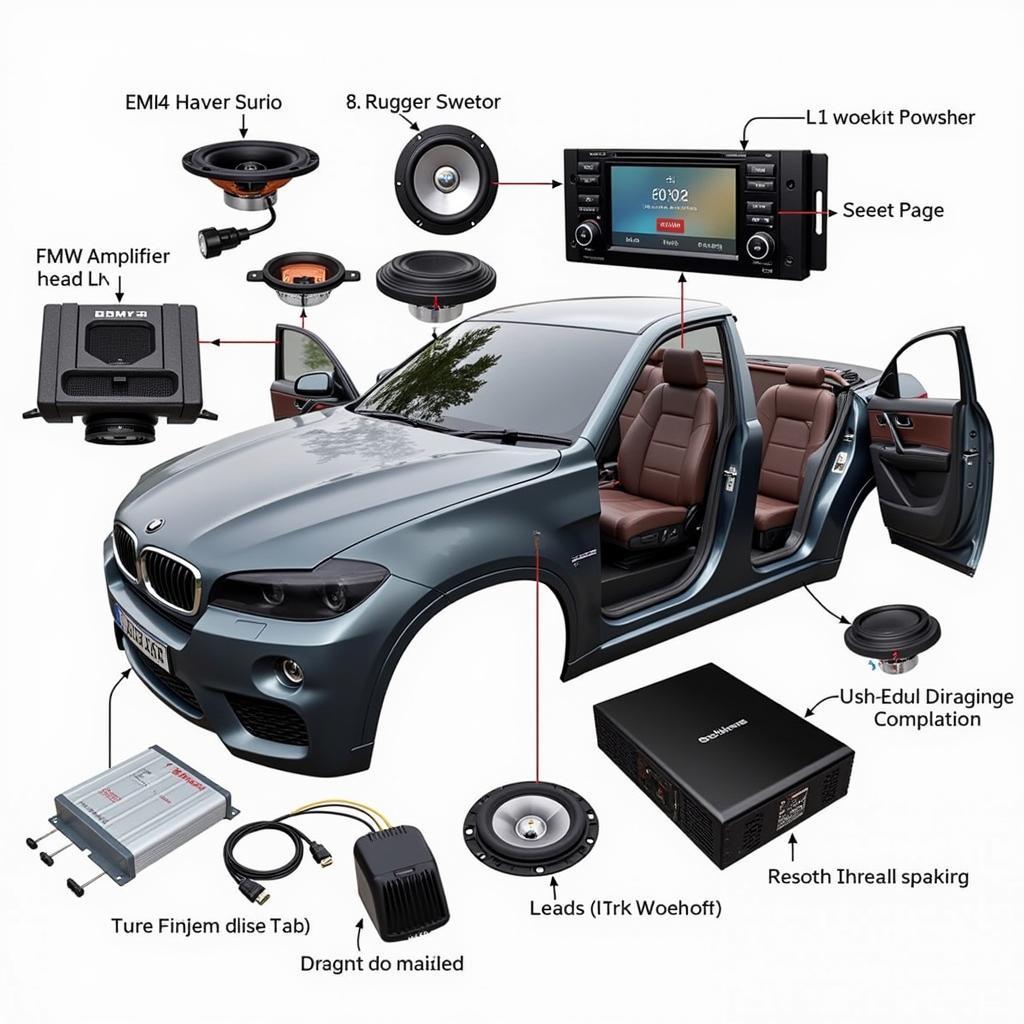 BMW X6 Audio System Components