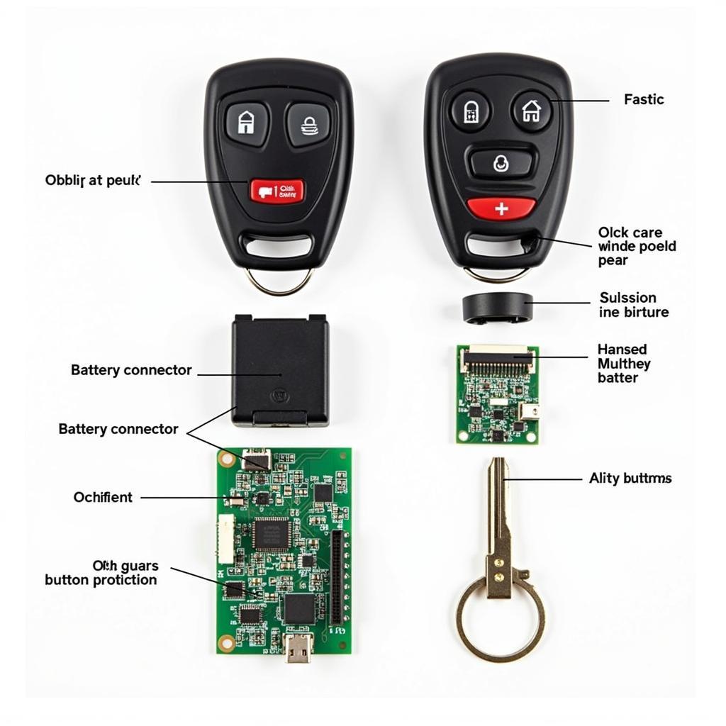 Internal Components of a Cadillac Key Fob