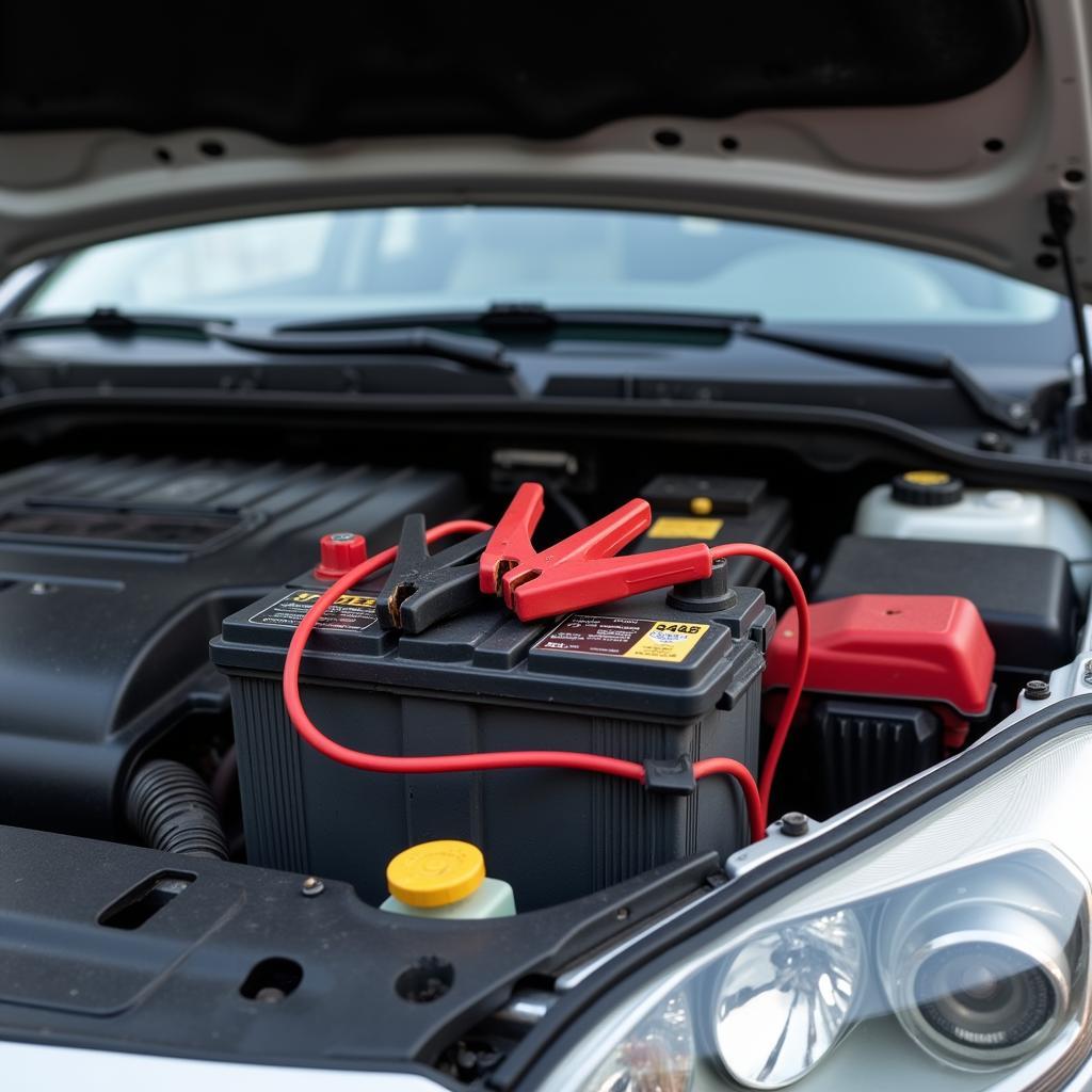 Car battery dead in a parked car