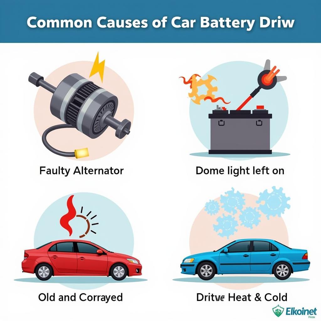 Common Car Battery Drain Culprits