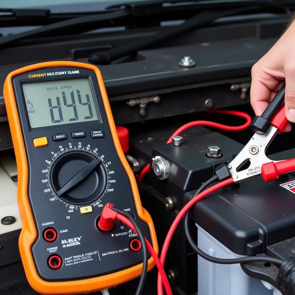 Testing Car Battery Drain with Multimeter